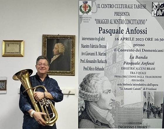 vitaliano gallo dirige la banda p. anfossi domenica 16 aprile 2023 alle 16h30 taggia  chiostro dei  domenicani